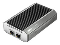 QNAP QNA-UC10G2T Netzwerkadapter USB-C zu 2× RJ-45 – 2× 10GBase-T (10 Gbit/s) – für NAS und Windows/Mac/Linux