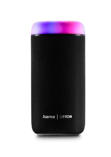 Hama Glow Pro 188230 – Party-Lautsprecher – 30 W, 12 h Akku, LED, Bluetooth 5.0, IPX4, Schwarz