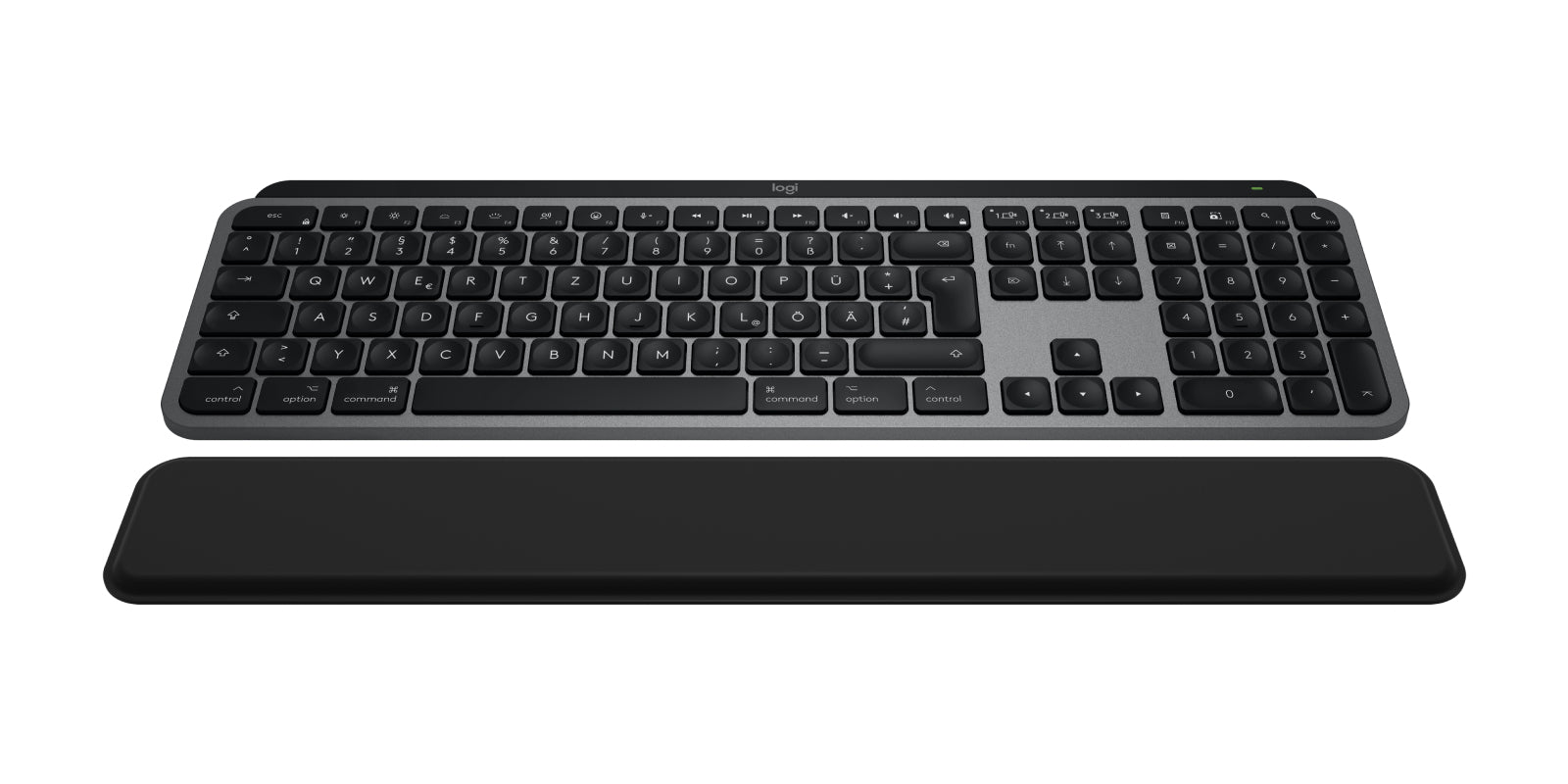Logitech MX Keys S Combo für Mac – Tastatur, DE-Layout (DE), Space Grey – für macOS