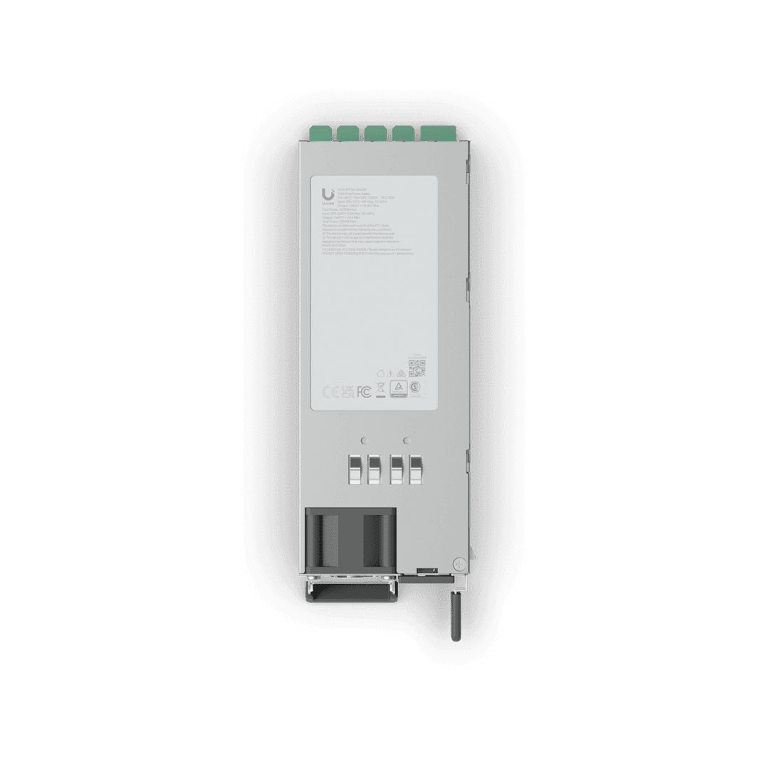 Ubiquiti UACC-PSU-54V-1200W Netzteil 1200 W – 54,5 V DC, hot-swapfähig – für ECS-24-PoE, ECS-48-PoE – grau