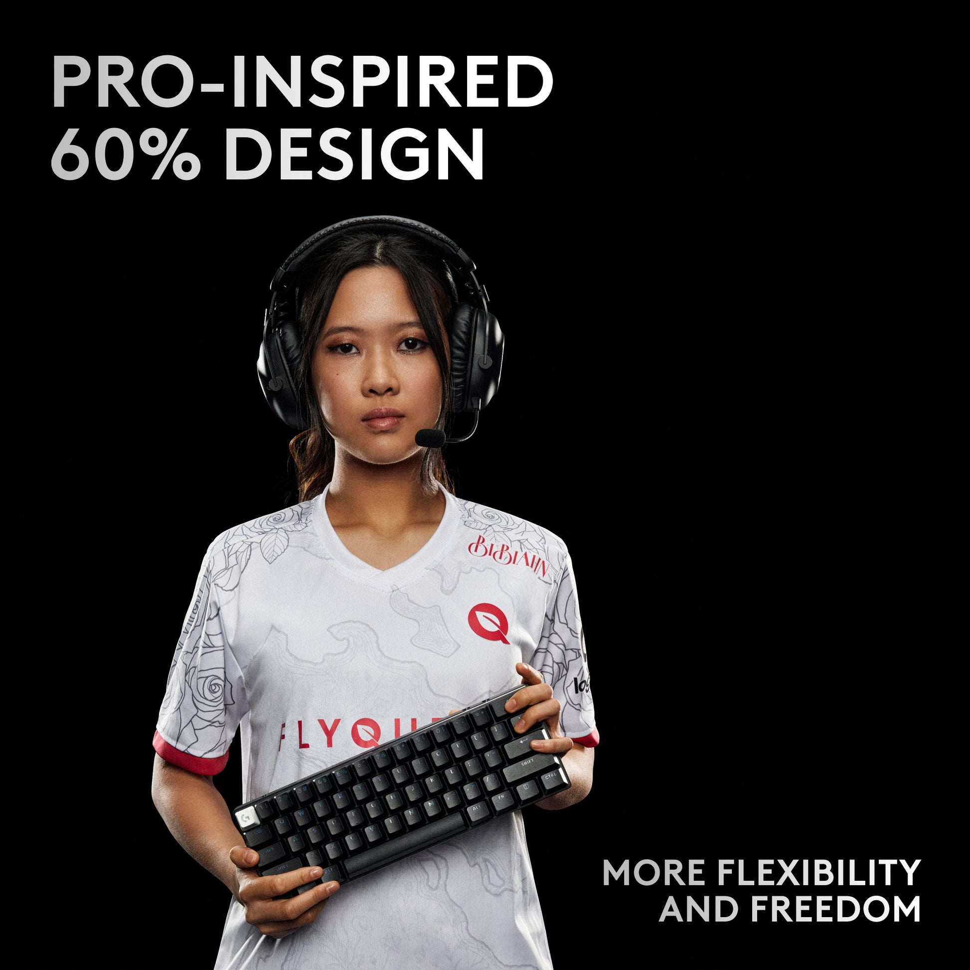 Logitech G PRO X 60 – Tastatur 60% – Mechanisch – Bluetooth & 2,4 GHz – QWERTZ (CH) – RGB – Schwarz