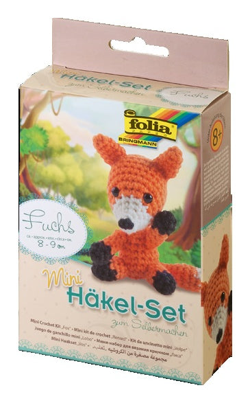 Folia Mini-Häkelset Fuchs – Mehrfarbig