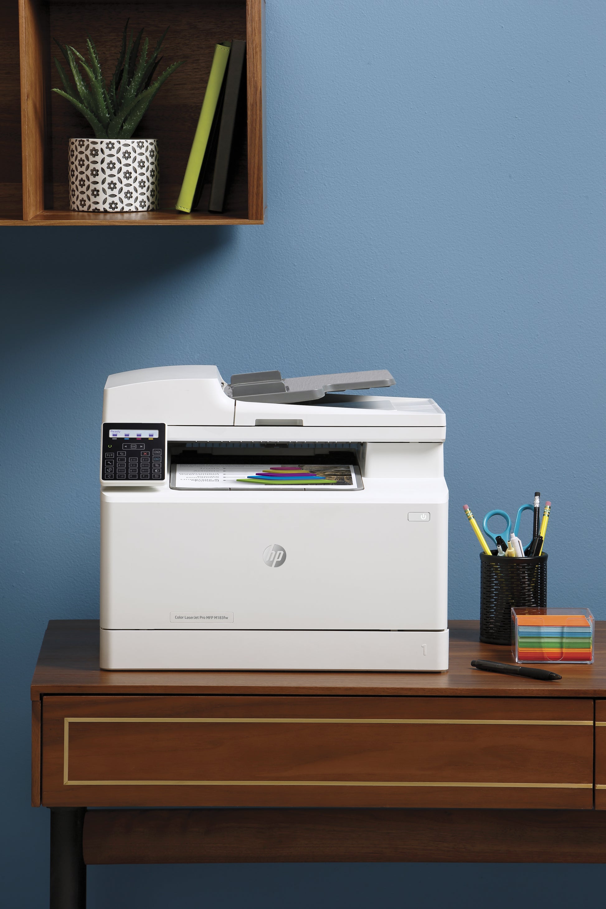 HP Color LaserJet Pro M183fw – Farbiges Laser-MFP A4, 4-in-1 – USB/LAN – ADF – 16 ppm S/W, 16 ppm Farbe