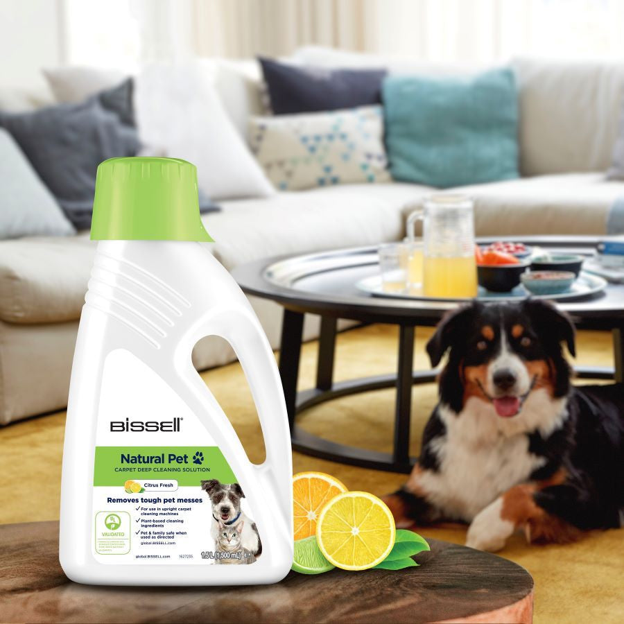 Bissell Natural Wash Refresh Teppich-/Polsterreiniger für Teppich, Haustierflecken – Flüssigkeit – 1,5 l