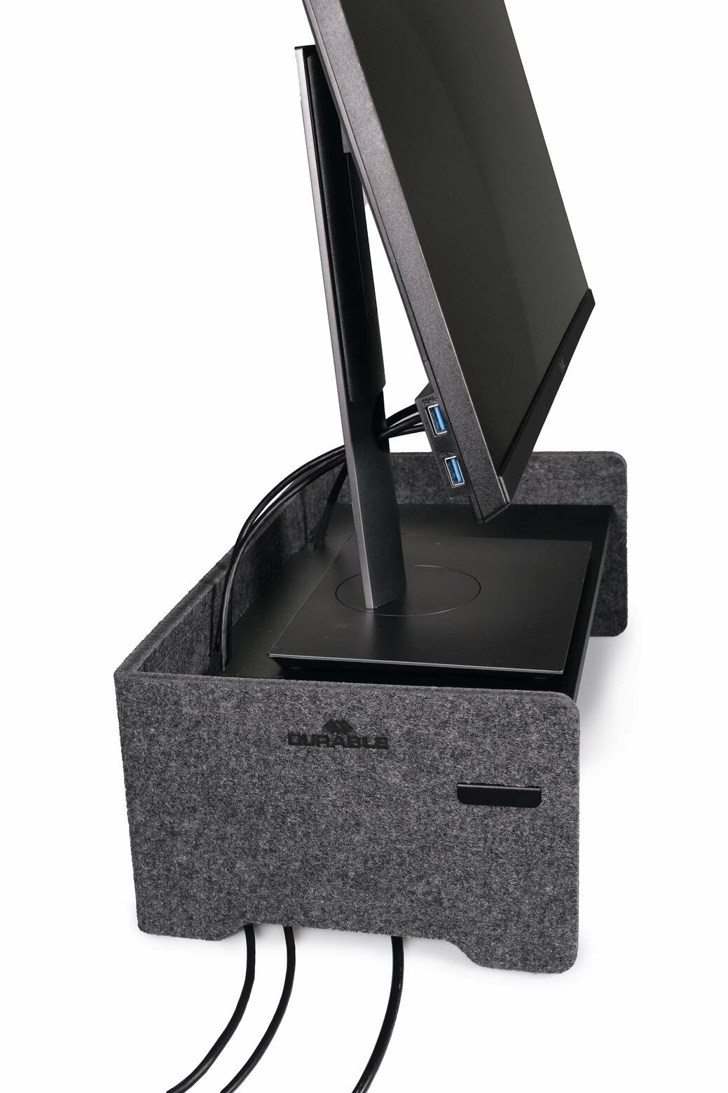 Durable Monitorständer EFFECT – freistehend, höhenverstellbar