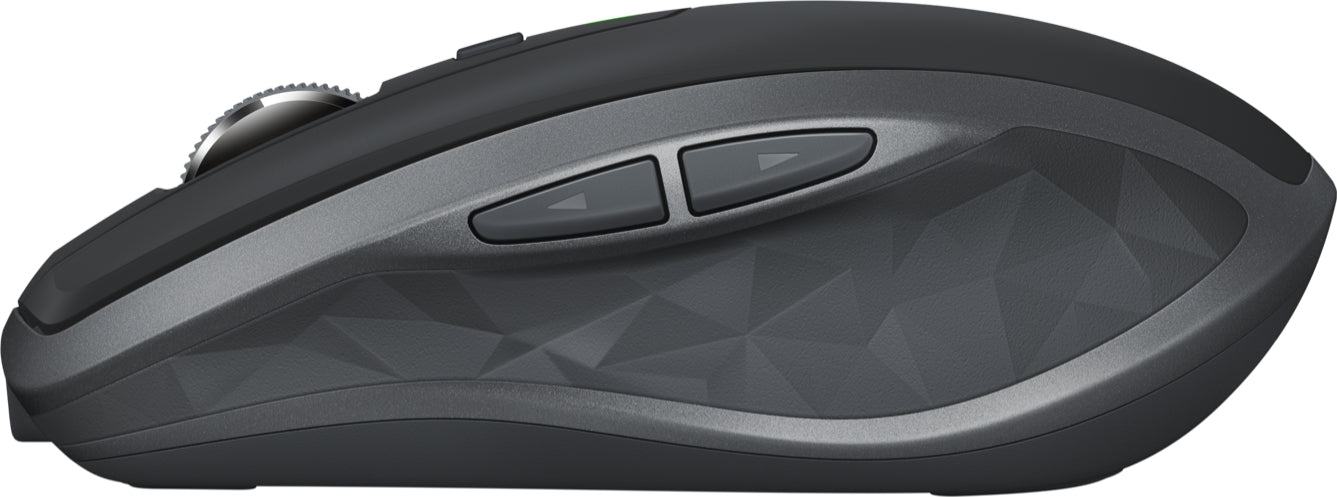 Logitech MX Anywhere 2S Mobile Maus – kabellos, Bluetooth, 4000 dpi, 7 Tasten, für Rechtshänder, Graphit