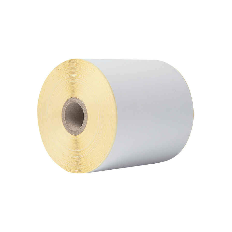 Brother Endlos-Etiketten, 102 mm × 56,4 m, Weiss, Papier, Permanent, für Thermo-Etikettendrucker, 8 Rollen