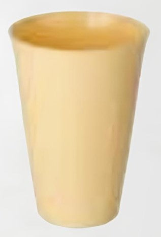 Koziol Becher Nora L – 450 ml, Ø 9,2 cm, H 12,9 cm, Kunststoff (biozirkulär), Gelb, spülmaschinenfest