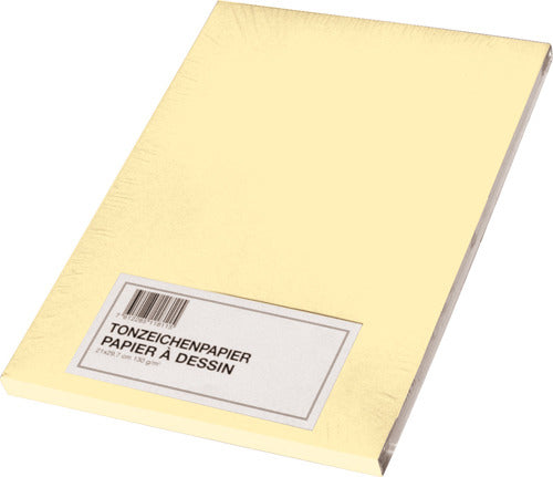 Papyrus Tonzeichenpapier – A3, 130 g/m², beige, matt, 100 Blatt, für Mixed Media