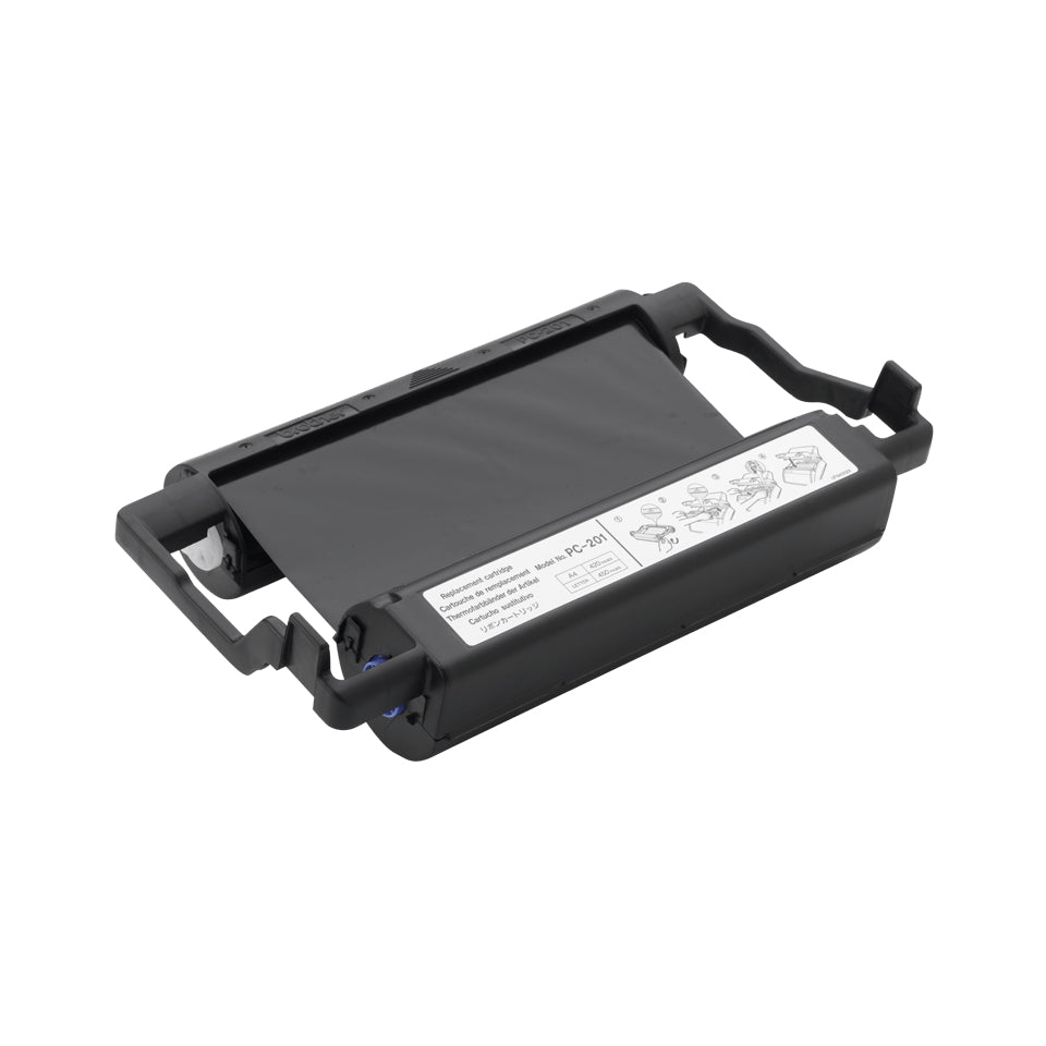 Brother Faxkassette + Farbband PC-201 – 420 Seiten, schwarz – für FAX-1010, FAX-1020, FAX-1030 … und mehr