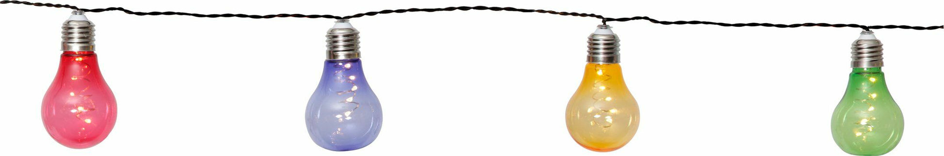 EGLO Solar-Lichterkette Z-Solar 48877 – 2 m – Mehrfarbig, 2700 K – Silber, Kunststoff, Edelstahl