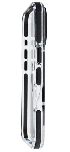 ONIT Backcover – für Apple iPhone 16 Pro, MagSafe, PC+TPE+TPU, Schwarz/Transparent, bis 3 m sturzsicher