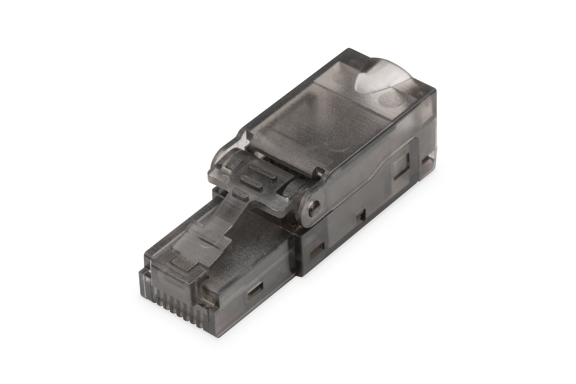 Digitus Cat6a Feldstecker – RJ-45, geschirmt, AWG 27/7–22/1, Schwarz