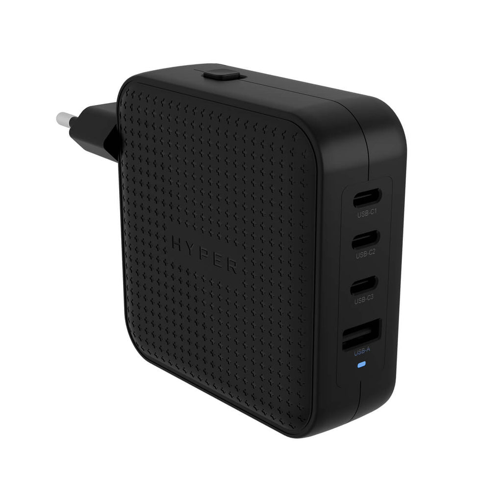 Hyper HyperJuice HJ1002 USB-Ladegerät 100 W – USB-C×4, USB-A×1 – PD 3.0, PPS, QC 3.0, GaN