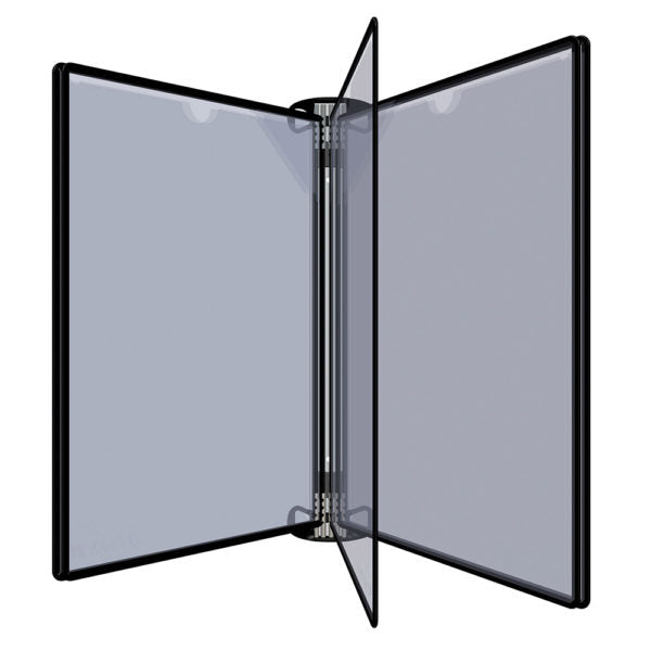 Tarifold Wandmodul, für A4, Polypropylen, schwarz, 430 × 355 × 170 mm