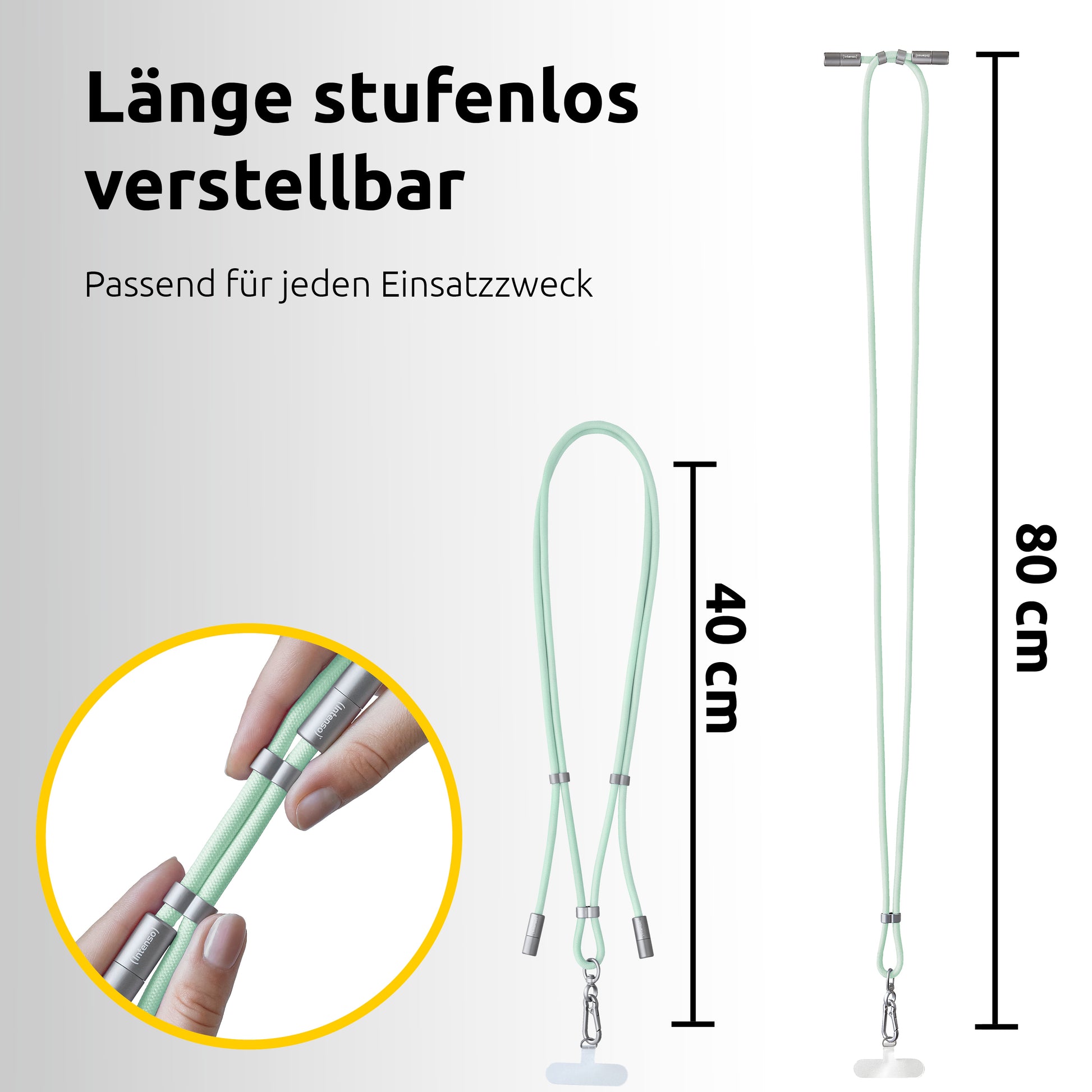 Intenso Daten- & Ladekabel – USB-C auf USB-C 1,65 m, PD 60 W, geflochten, Grün – für USB-C Geräte