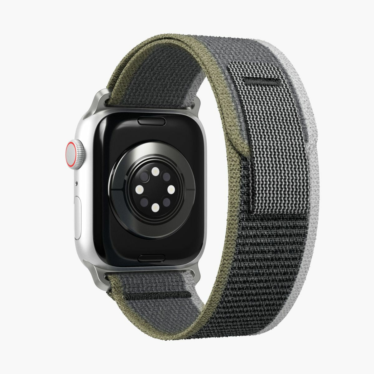 Vonmählen Trekking Case 2 – Armband – für Apple Watch (diverse Grössen) – Grün/Grau, Nylon