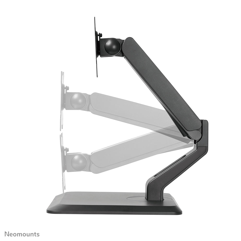 Neomounts FPMA D885BLACK – Tischhalterung, bis 32", VESA 75 × 75 mm, 10 kg, neigbar, schwarz