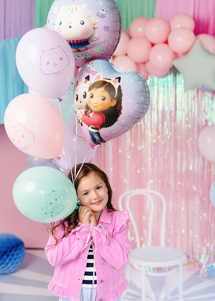 PartyDeco Gabby's Dollhouse Luftballons – mehrfarbig – Ø 27 cm – Latex – 6 Stk
