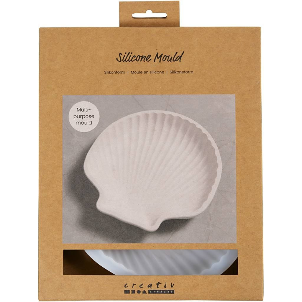Creativ Company Giessform – Muschel – Silikon – 140 × 145 × 25 mm – 1 Stück
