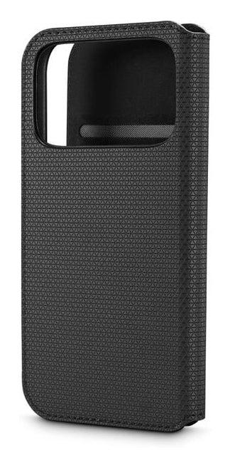 Black Rock Booklet Slim Folio – für Apple iPhone 17 Pro, PU+TPU, Schwarz, schmutzabweisend, kratzresistent
