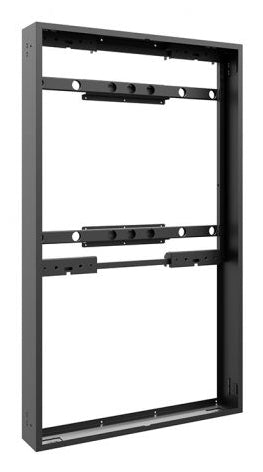 Hagor Cover-Set OH85 Display-Gehäuse – Portrait – für 85" TVs – Schwarz