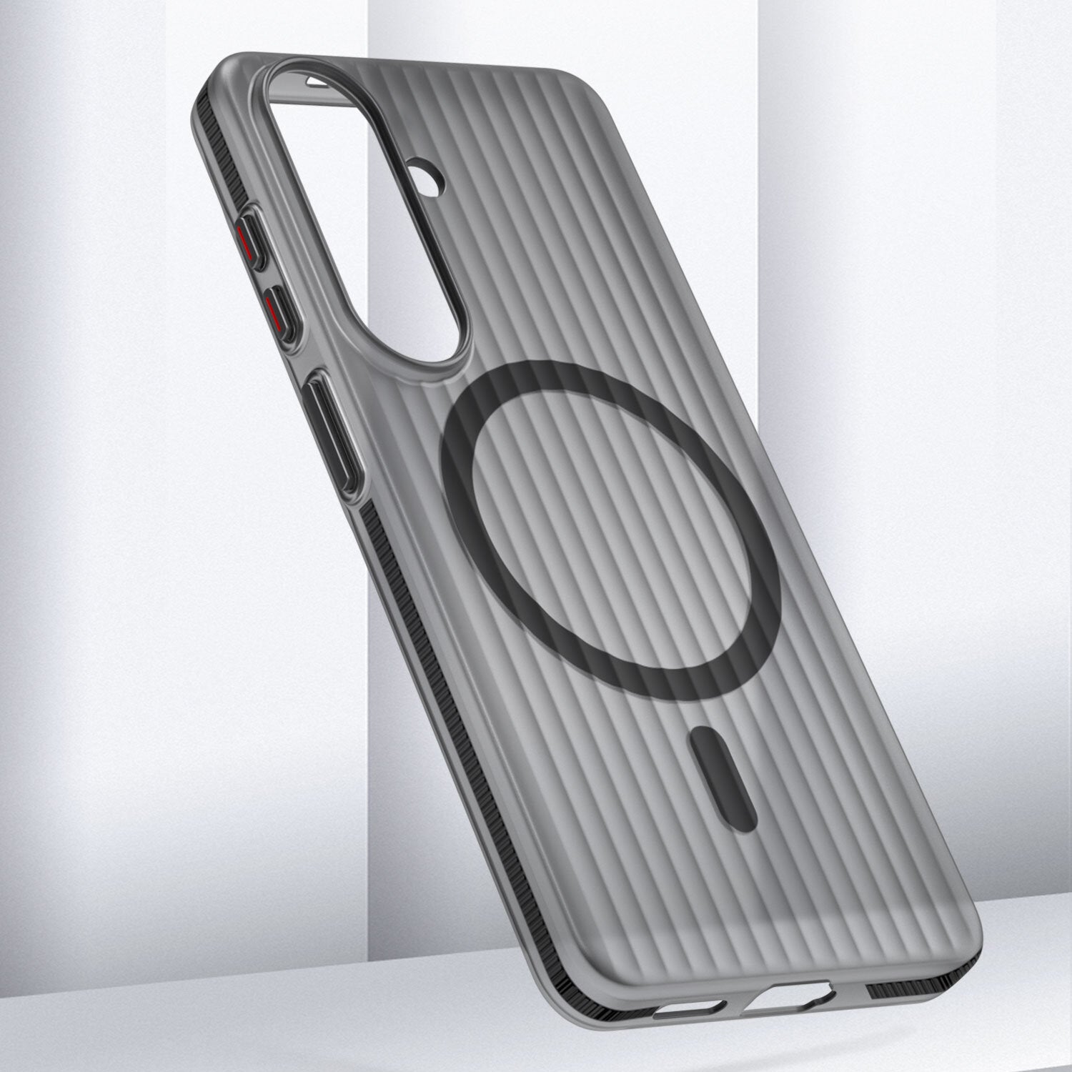 4smarts Backcover – für Samsung Galaxy S26+, MagSafe, PC, Schwarz, kabelloses Laden