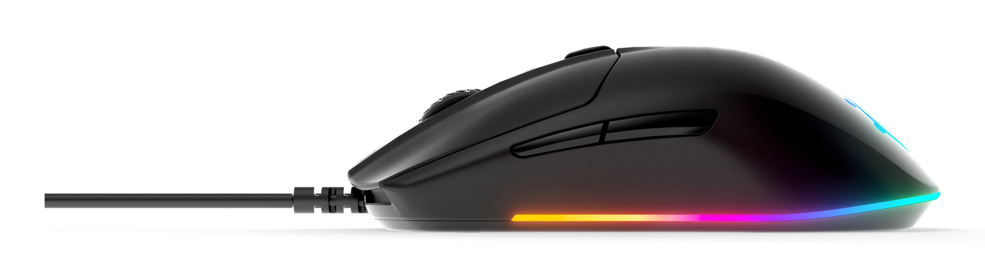 SteelSeries Rival 3 – Gaming-Maus – Kabelgebunden (USB‑A), 8500 DPI, RGB-Beleuchtung, rechts, Schwarz
