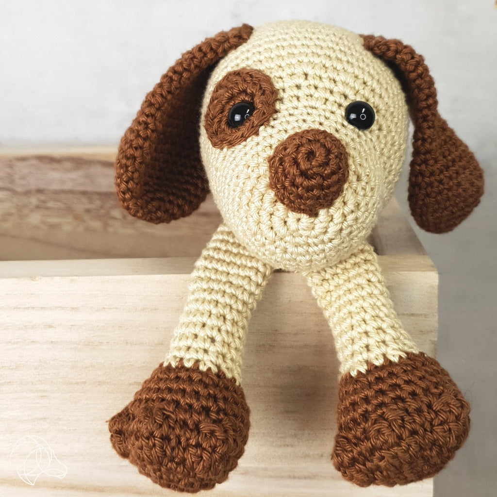 Hardicraft Hund Fiep Häkelset Braun – 20 cm