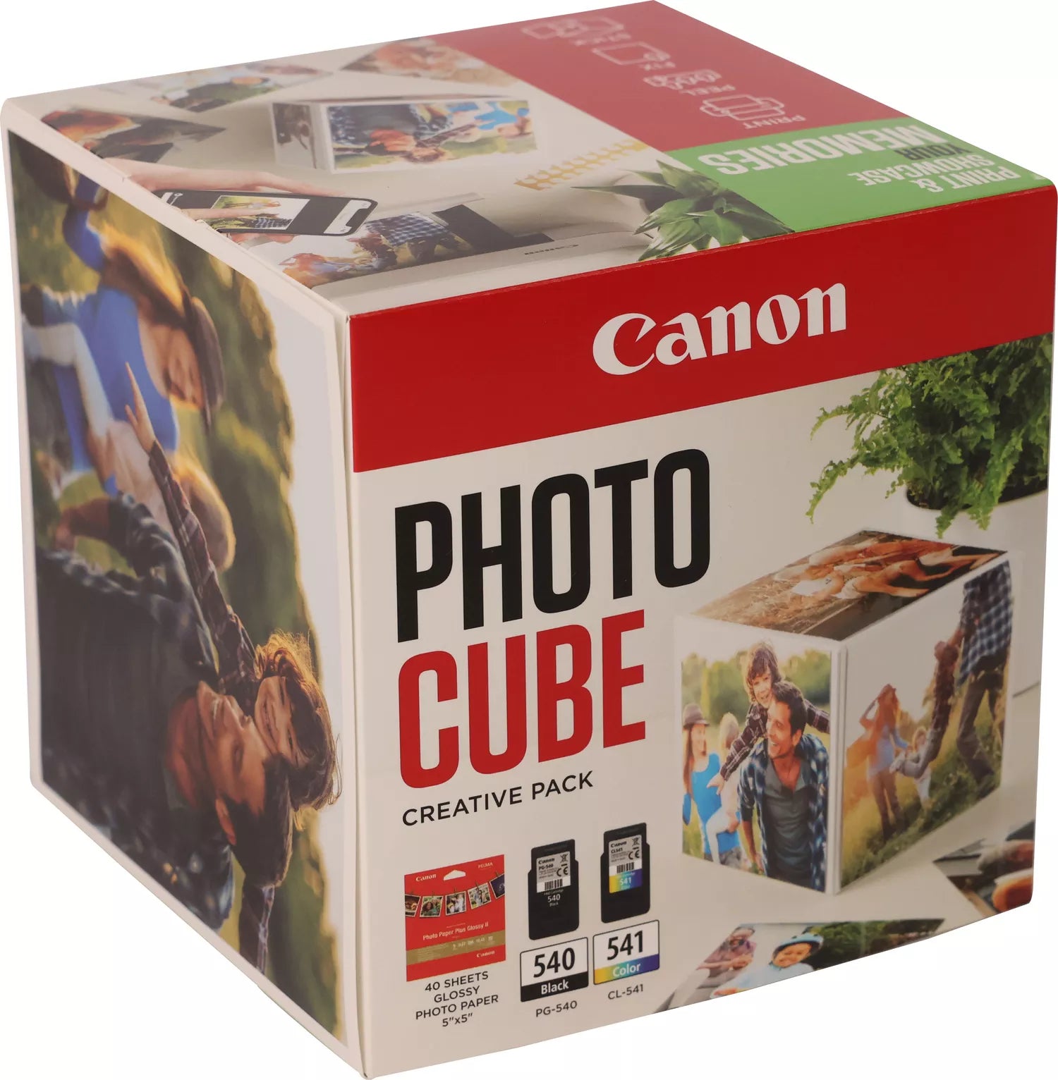 Canon Tintenpatronen-Multipack PG-540/CL-541 Photo Cube, mit 5" × 5" Fotopapier