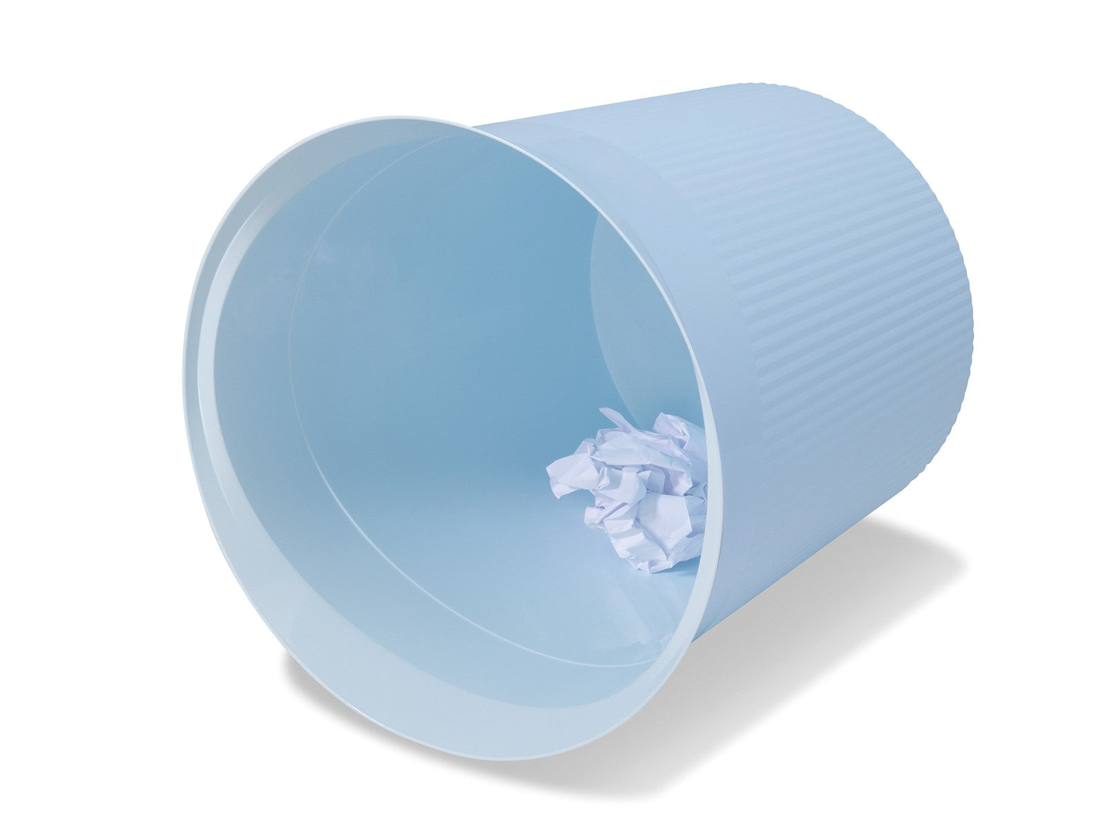 HAN Papierkorb Re-LOOP – 13 l – Recycling-Kunststoff, rund – Hellblau