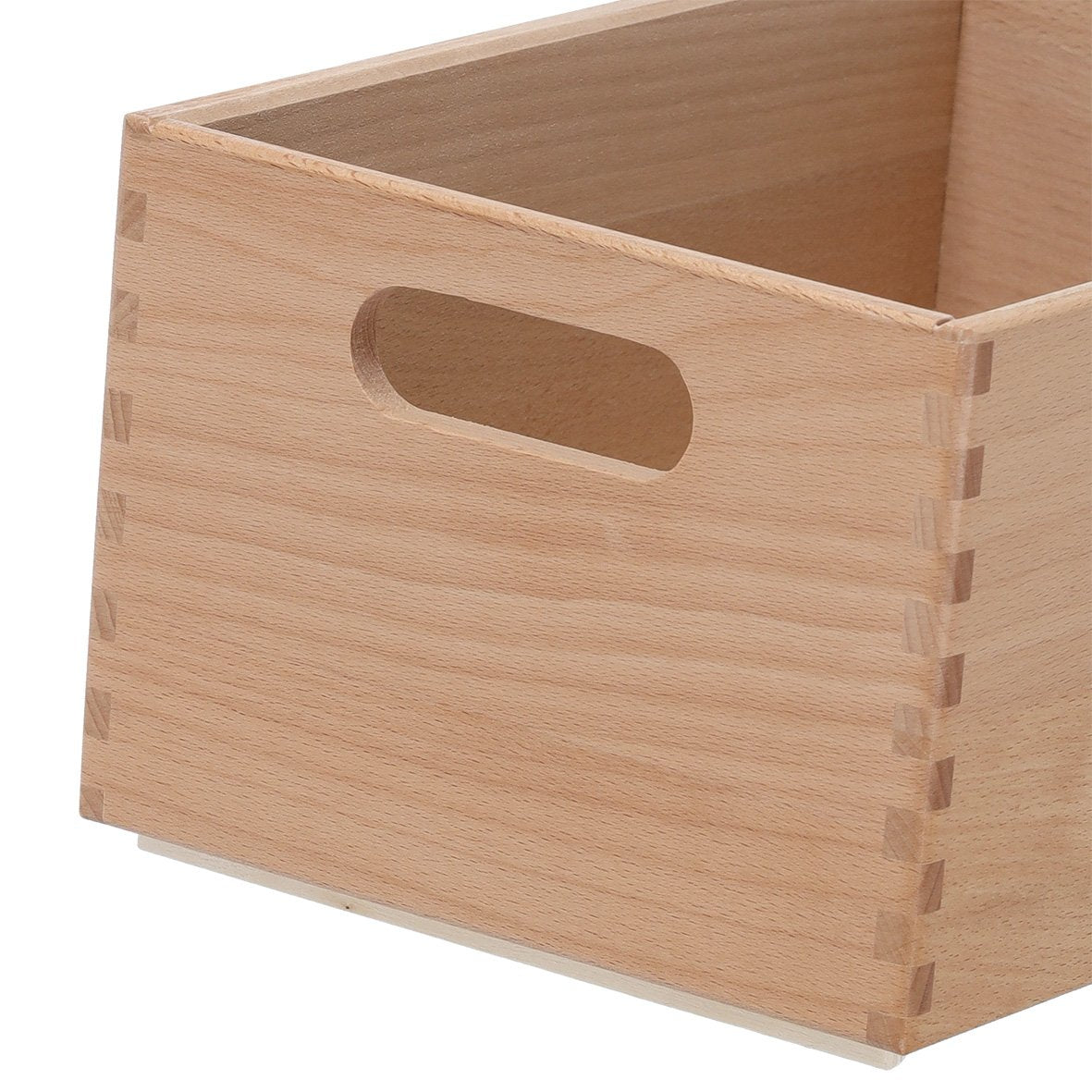 Zeller Present Aufbewahrungsbox ohne Deckel – Holz – Braun – stapelbar, mit Griff – 200 × 150 × 300 mm
