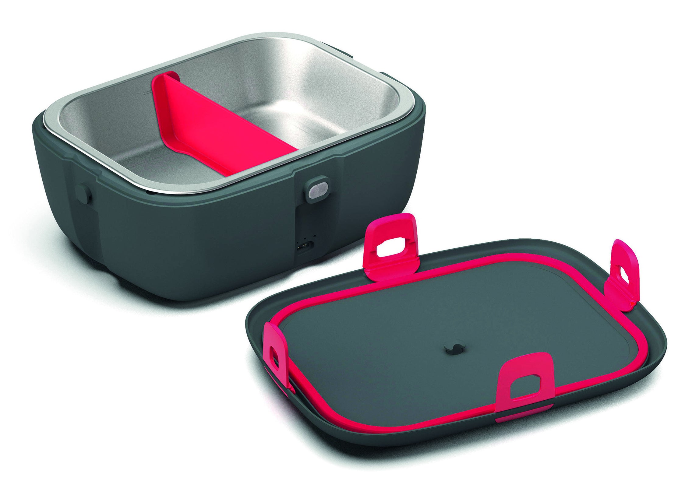 KOENIG Lunchbox 925 ml, 22 × 17,5 × 11,7 cm, Edelstahl, grau