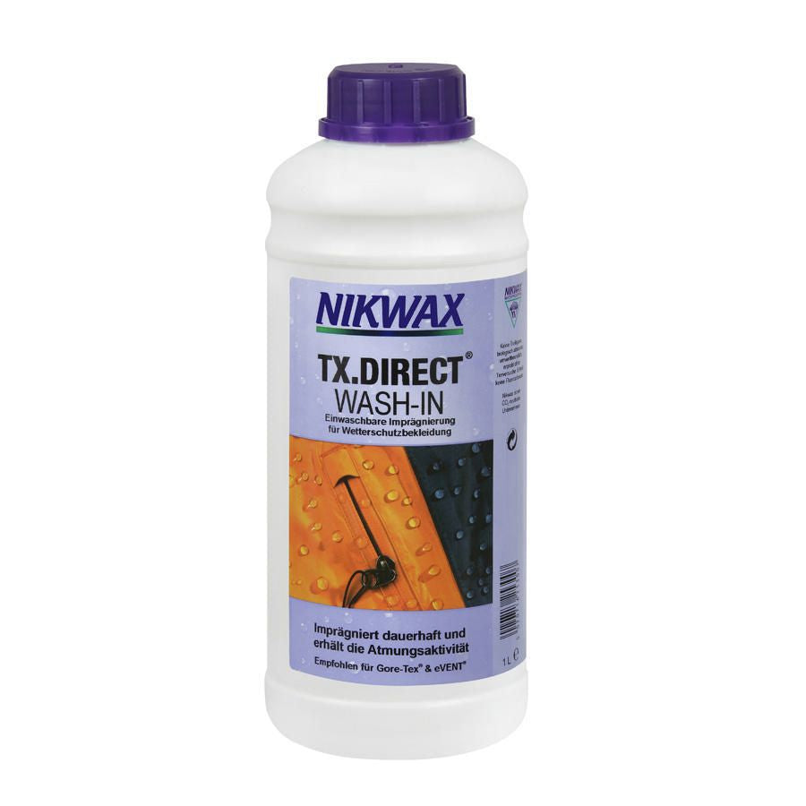 Nikwax Imprägnierung für Funktionsbekleidung/Membran TX.Direct Wash-In – 1 l – biologisch abbaubar