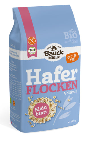 Bauck Mühle Haferflocken Kleinblatt – Bio, Vollkorn – 475 g