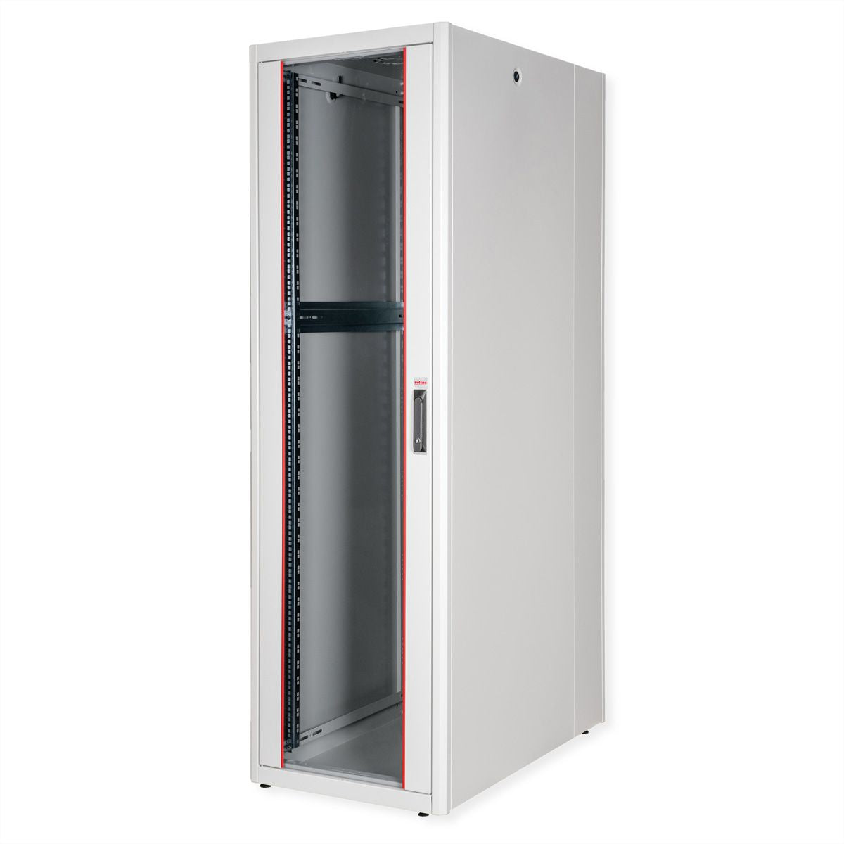 ROLINE Basic – 19" Netzwerkschrank 42U, IP20, abschliessbar, 600 × 1000 × 2010 mm, lichtgrau, Stahl