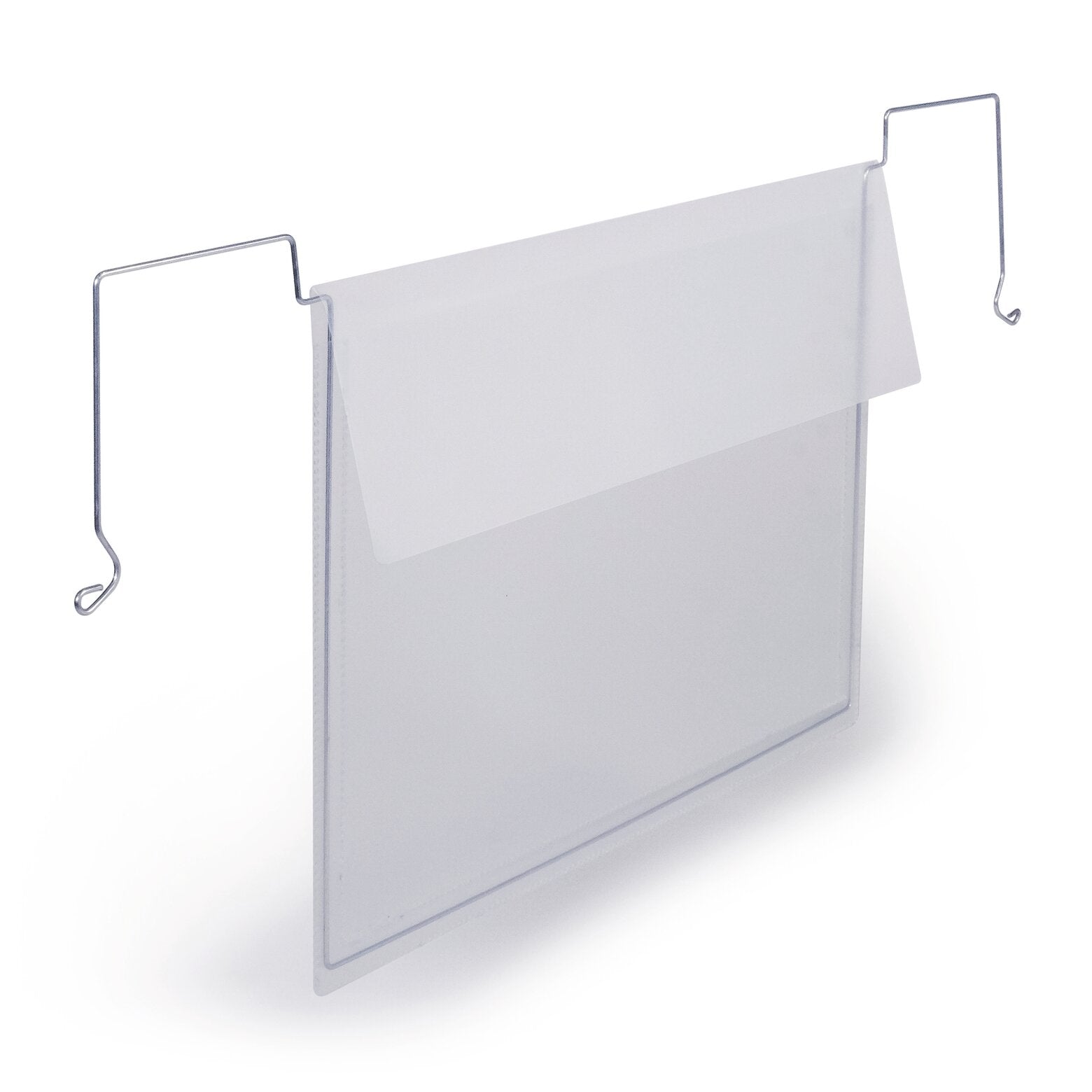 Durable Drahtbügeltasche A5 quer – 210 × 148 mm, transparent, Kunststoff, 50er-Pack