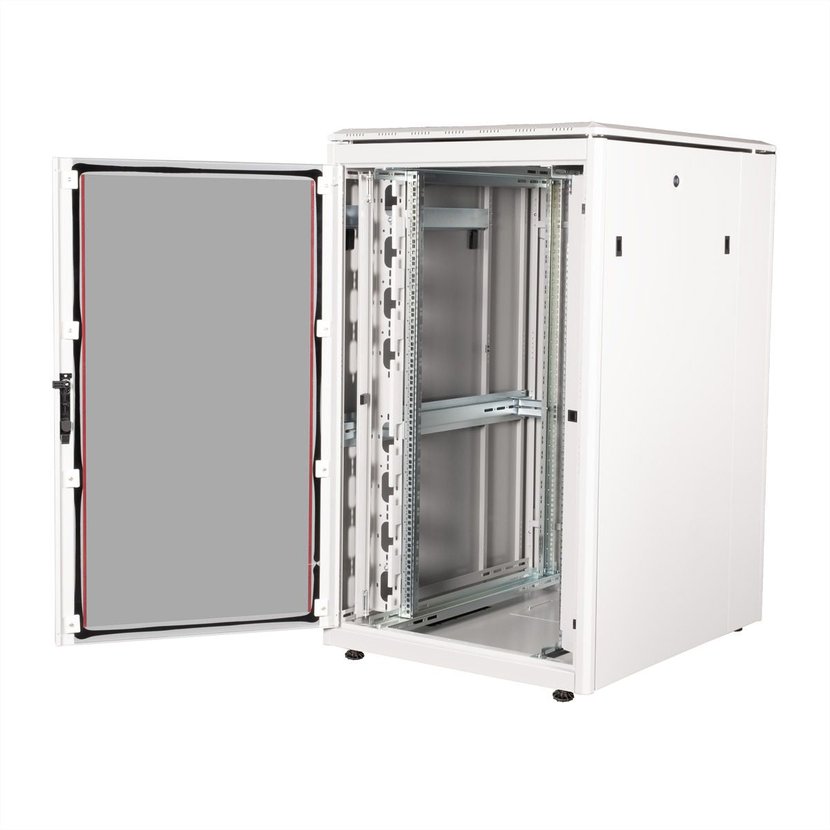 ROLINE Pro – 19" Netzwerkschrank 26U, IP20, abschliessbar, 800 × 1000 × 1342 mm, lichtgrau, Stahl