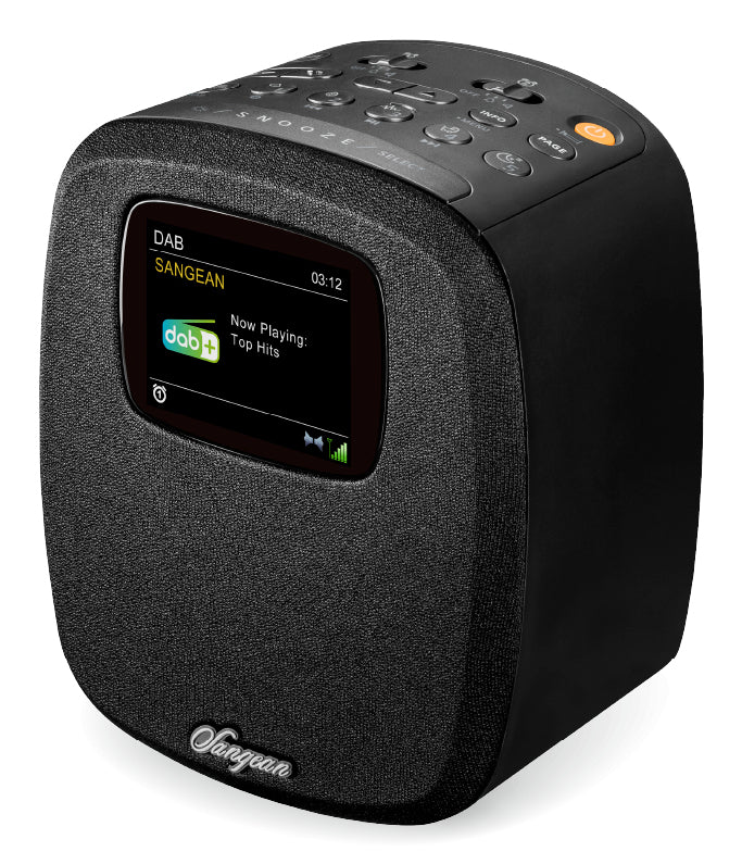 Sangean DCR-83 – Radiowecker DAB+/UKW, Bluetooth 5.0, 2 Weckzeiten – Schwarz