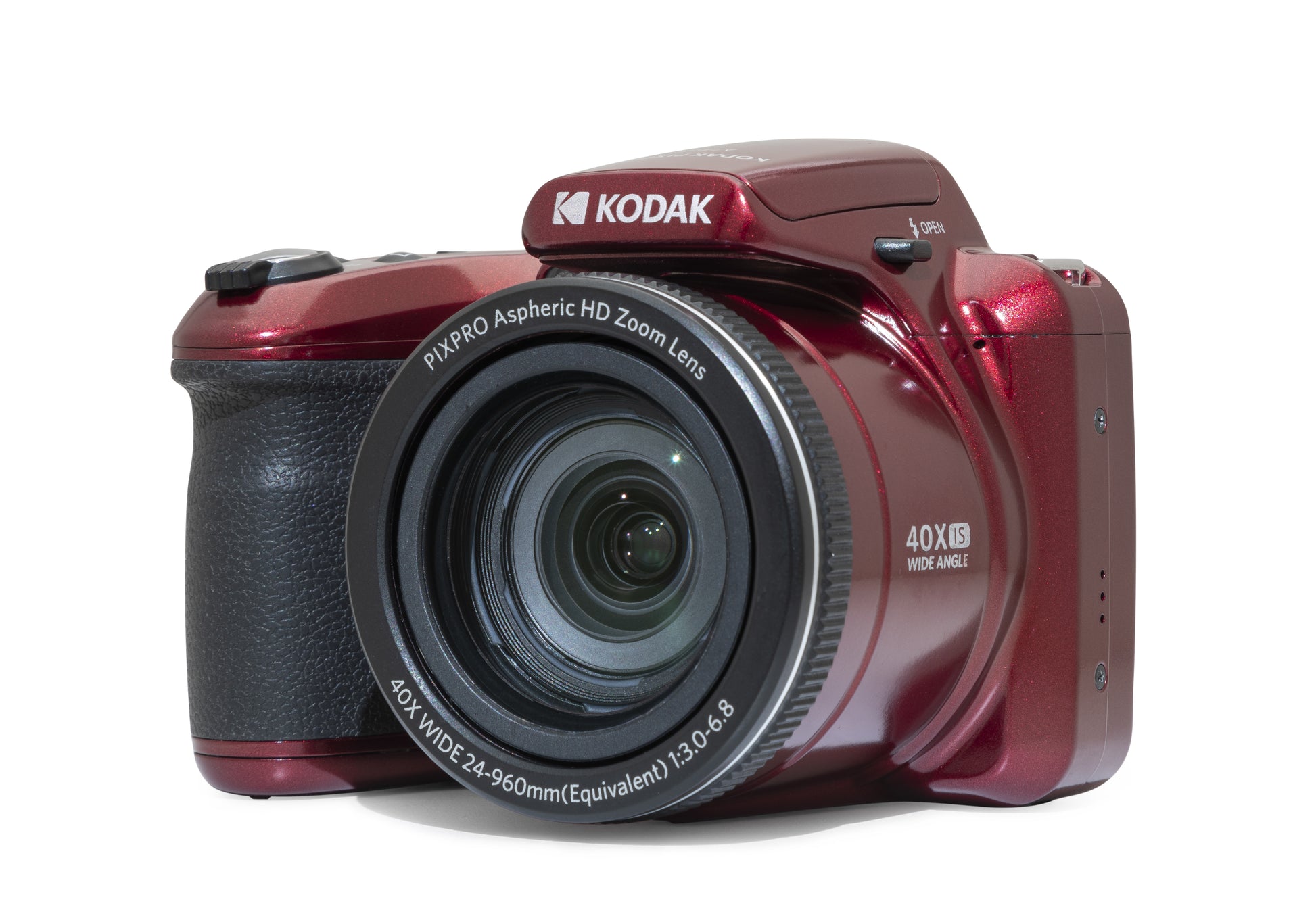 Kodak AZ405 – Bridgekamera, 40× optischer Zoom, 20,68 MP, 1080p, Rot