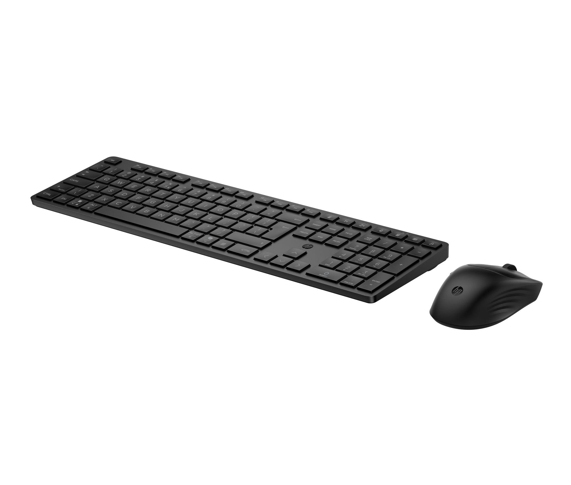 HP 495C – Tastatur-Maus-Set – Bluetooth & 2,4 GHz (USB-A Empfänger), leise Tasten, Multi-Device – Schwarz