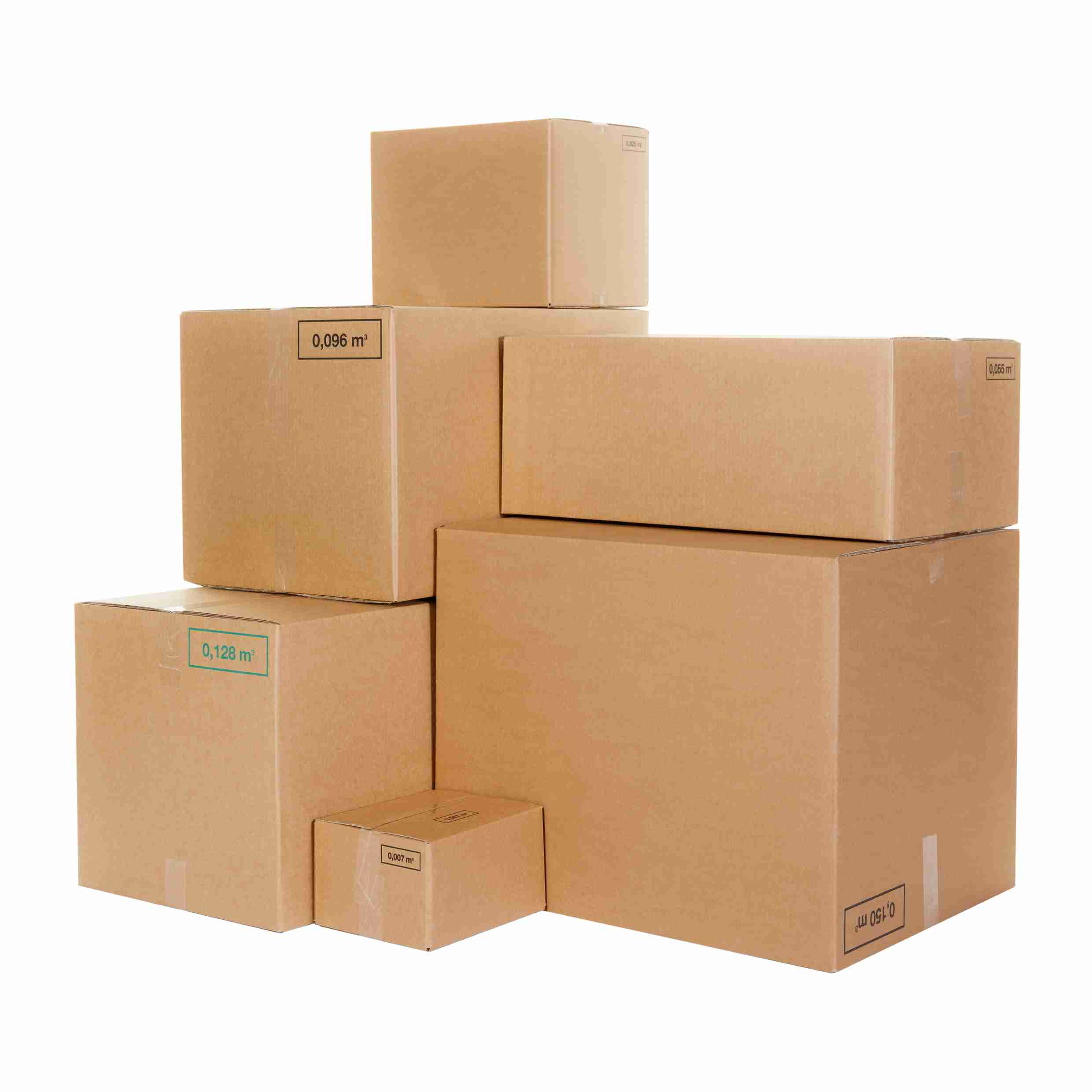 Model Versandbox – 786 × 586 × 370 mm, braun, 2-wellig – 1 Palette (120 Stk.)