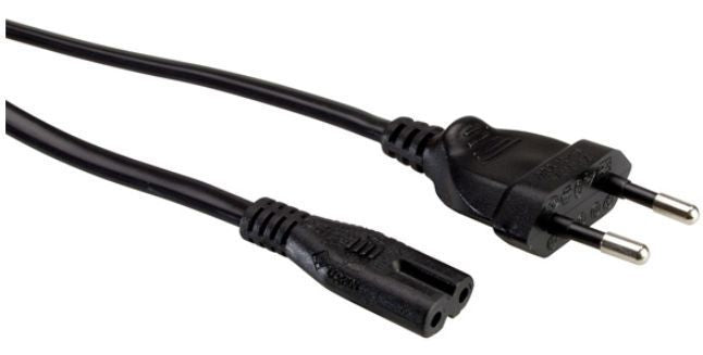 M. Schönenberger Netzkabel – Eurostecker (Typ C) – IEC C7, 1,8 m, 230 V, schwarz