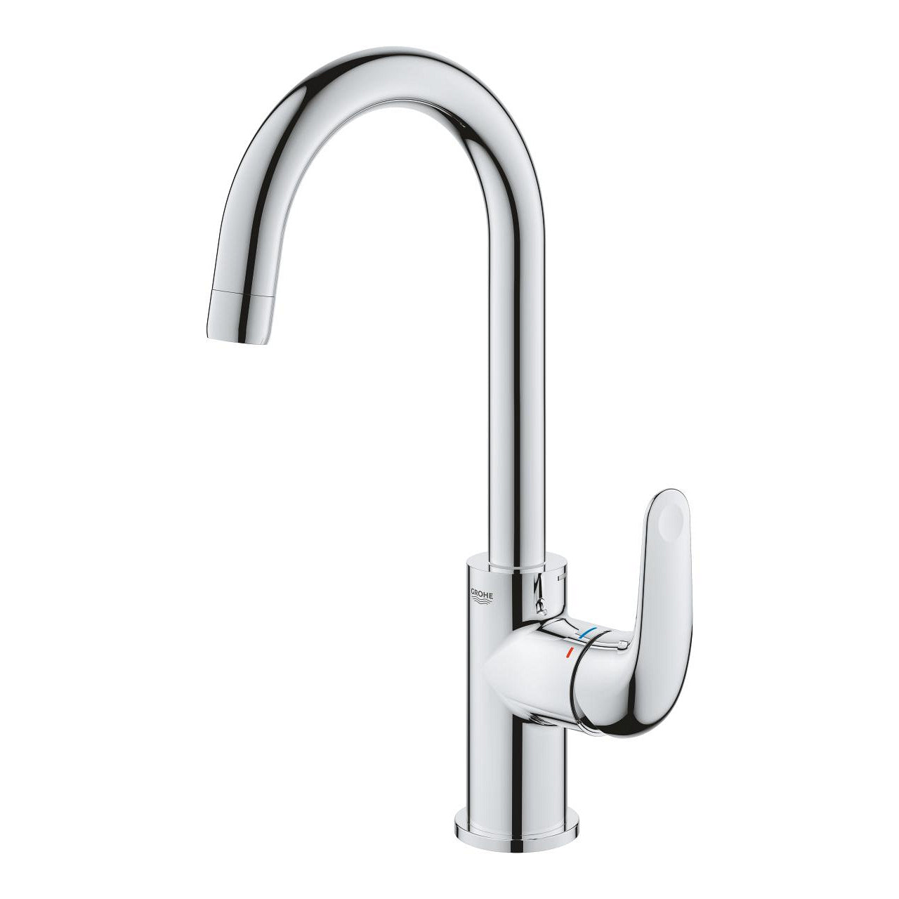 GROHE Swift Einhebelmischer L – Höhe 311 mm, Tiefe 141 mm, Anschlussmass 1/2", Messing, Chrom