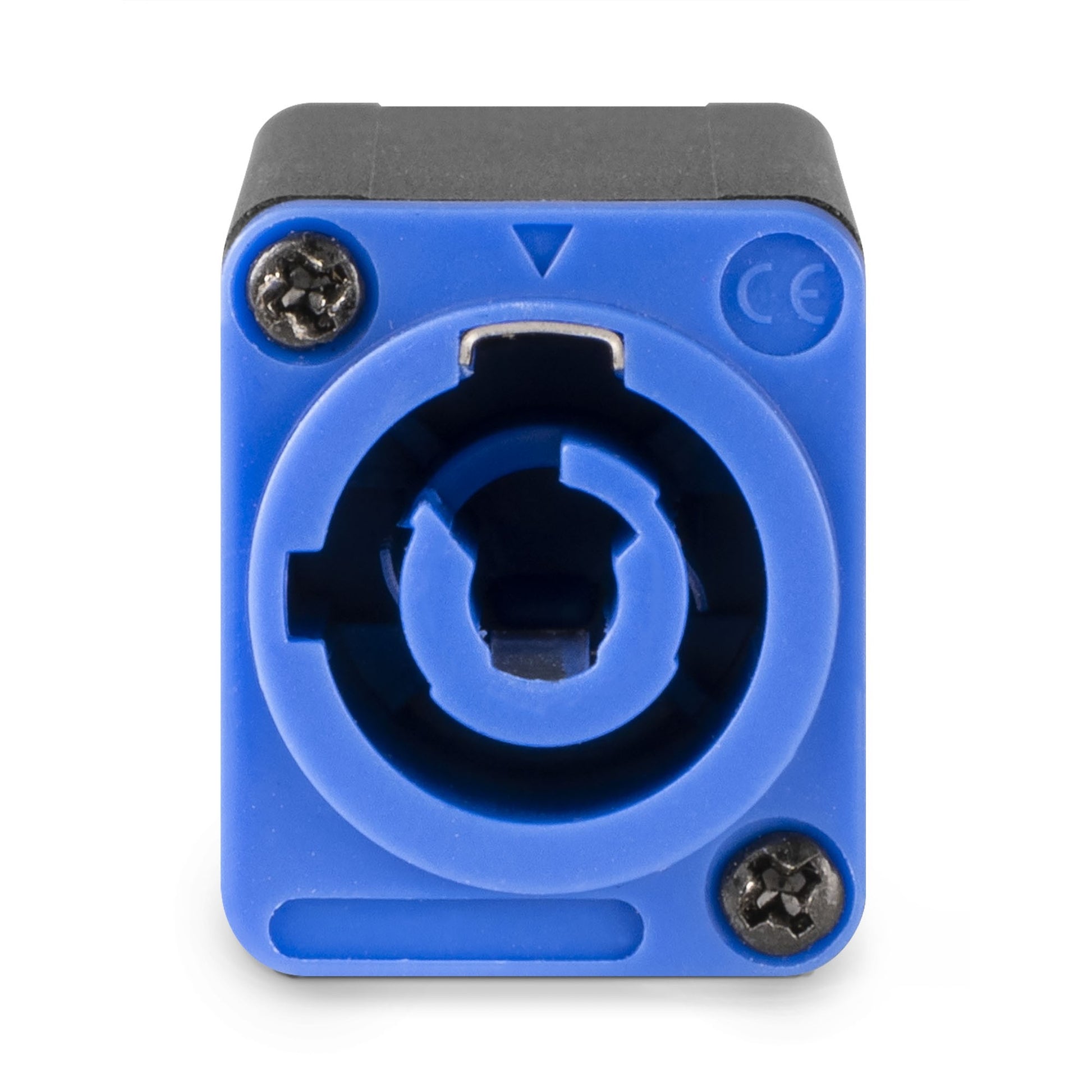 PD-Connex PSB20 Powercon Splitter IN zu TR Out – 20 A, Montagekupplung, IP65, Aluminium, Schwarz
