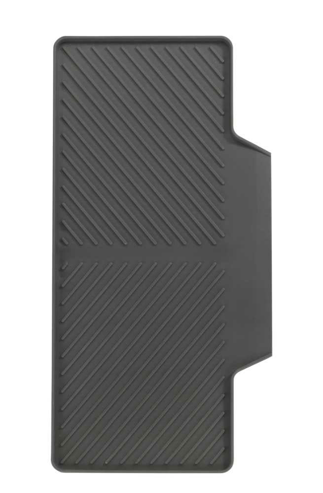 WENKO Abtropfmatte 20 × 40 × 3 cm, Kunststoff, Grau