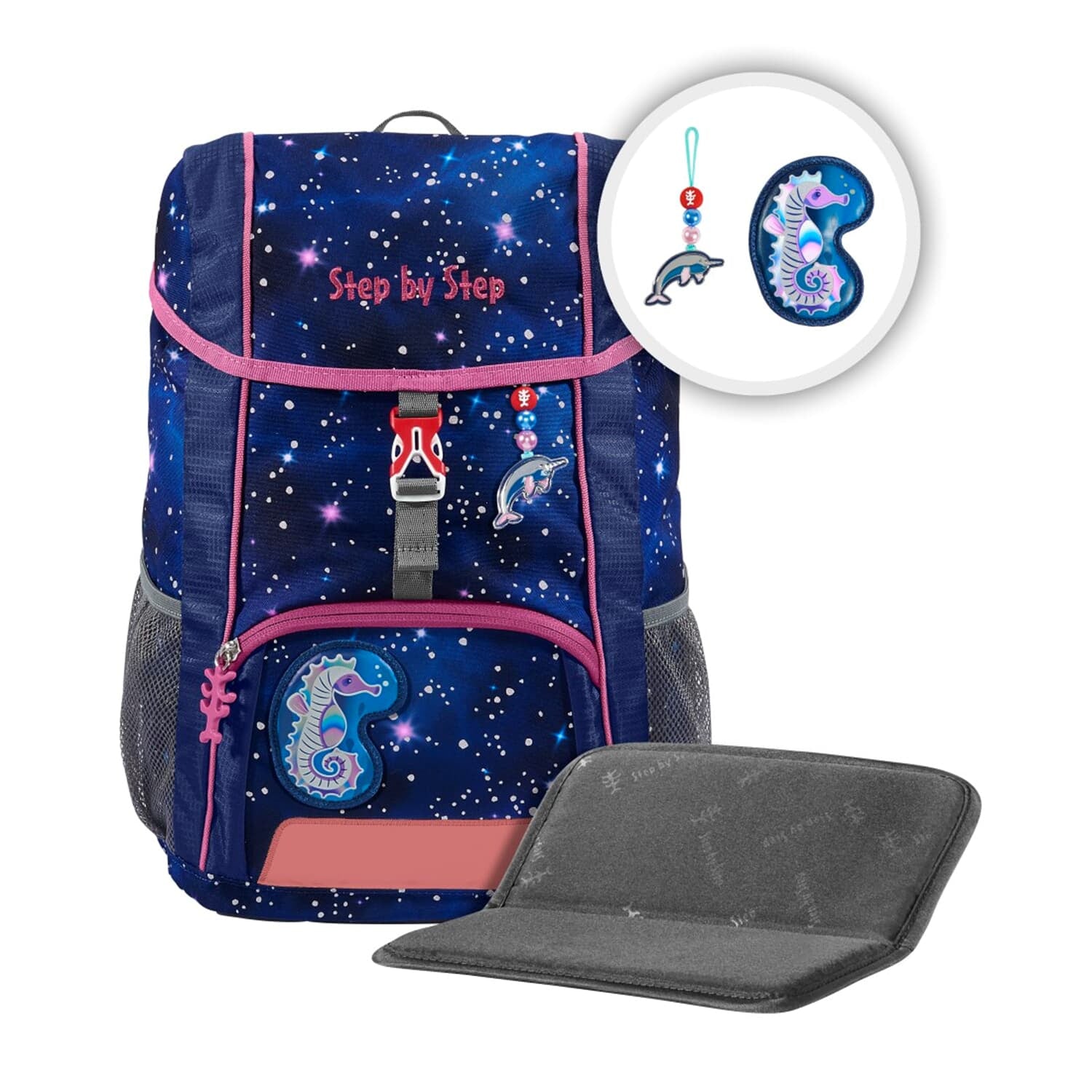 Step by Step Magic Mags Zubehörset – 3-teilig – Star Seahorse Zoe – mit Leuchteffekt
