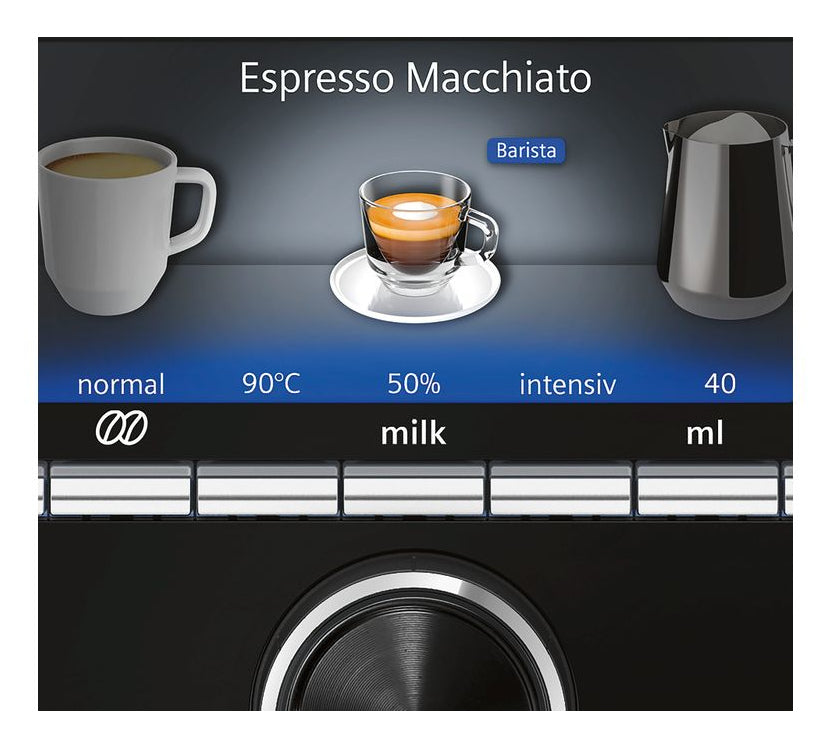 Siemens EQ.6 TE655503DE Kaffeevollautomat – 19 bar, 1,7 l, 300 g, Keramik-Mahlwerk, Schwarz