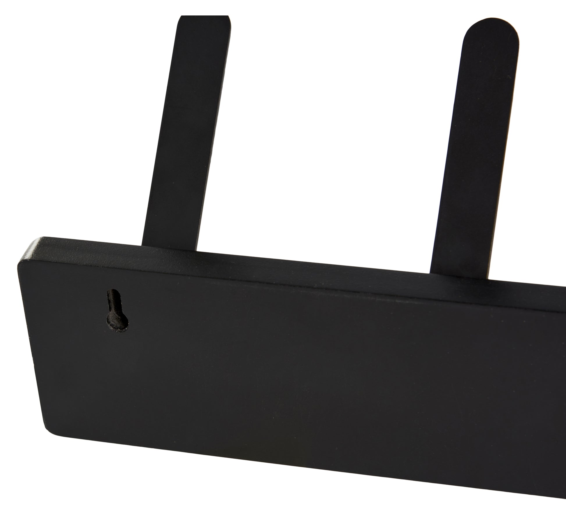 Schou Wandgarderobe – MDF/Metall, Schwarz, 50 × 7,5 × 13,5 cm