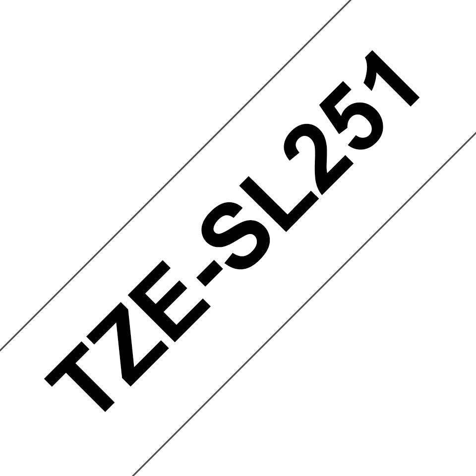 Brother Schriftband – 24 mm × 8 m, weiss, schwarz